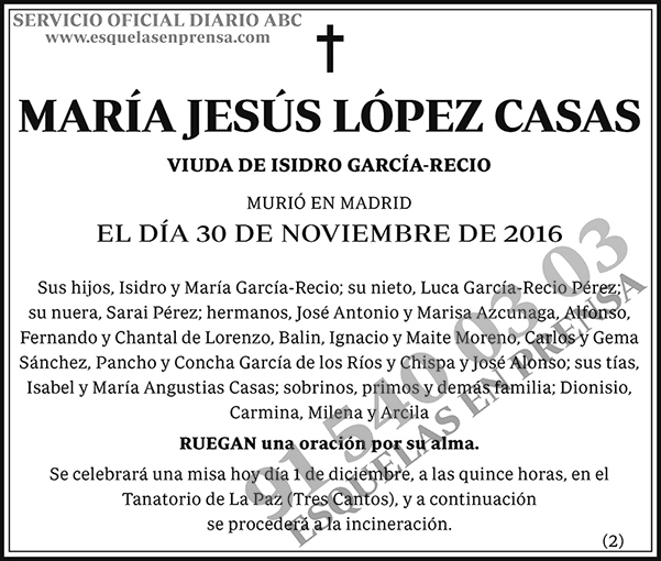 María Jesús López Casas